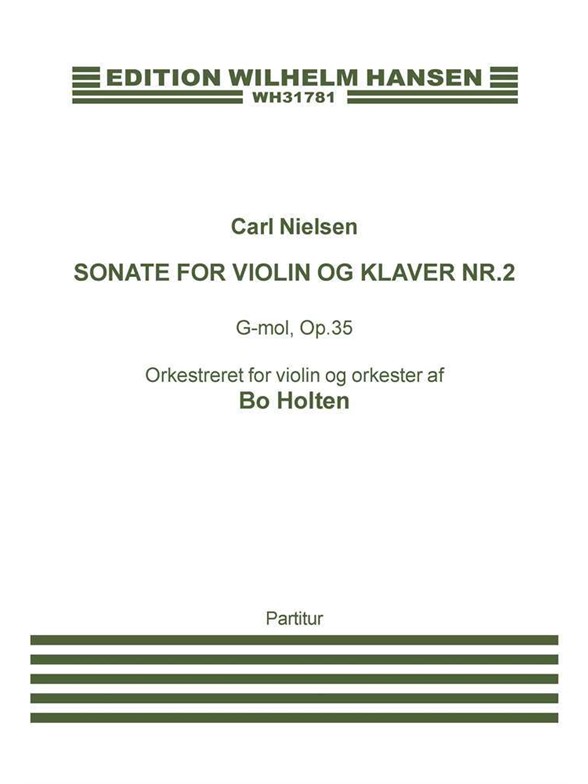Nielsen Sonate Vln/Pf Sc Arr.:holten