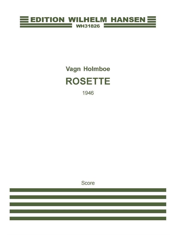 Holmboe Rosette Op.41 Sop/Ten/Pfa