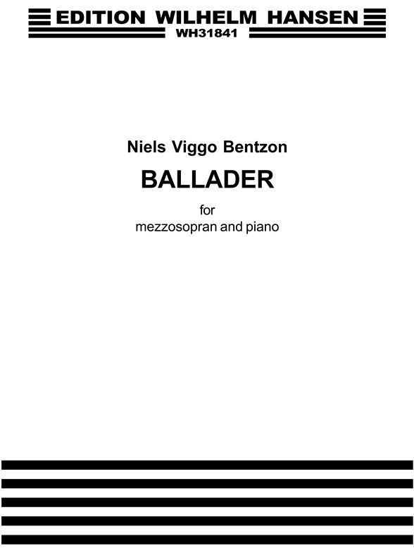 Bentzon Ballader Op.76 Mez/Pfa