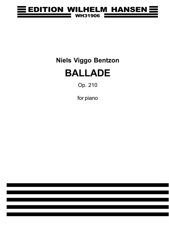 Bentzon Ballade Op.210 Pf