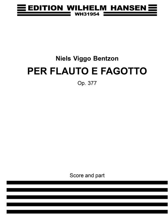 Bentzon Duetto Per F. Op.377 Flt/Bsn