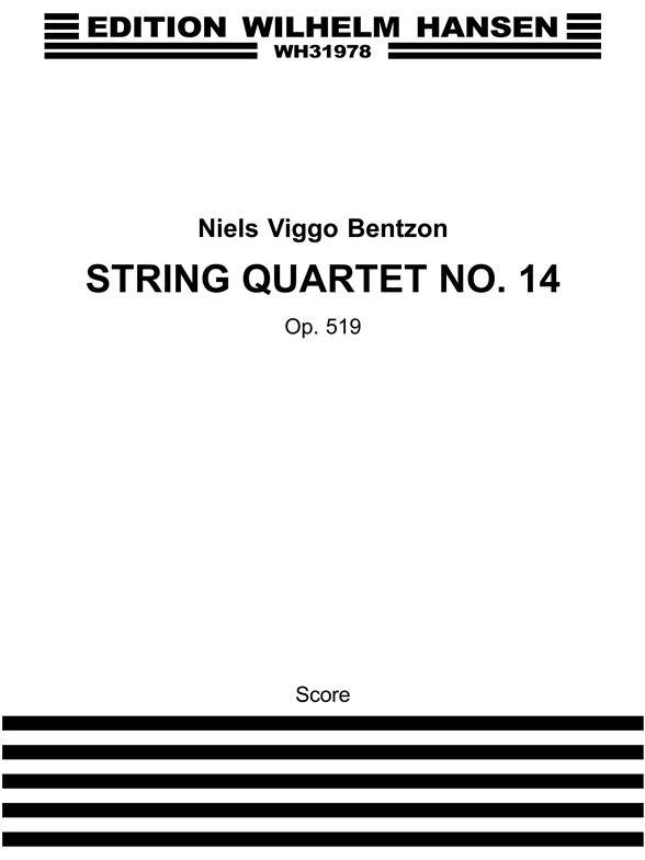 Bentzon Str 4tet No.14 Op.519 Score