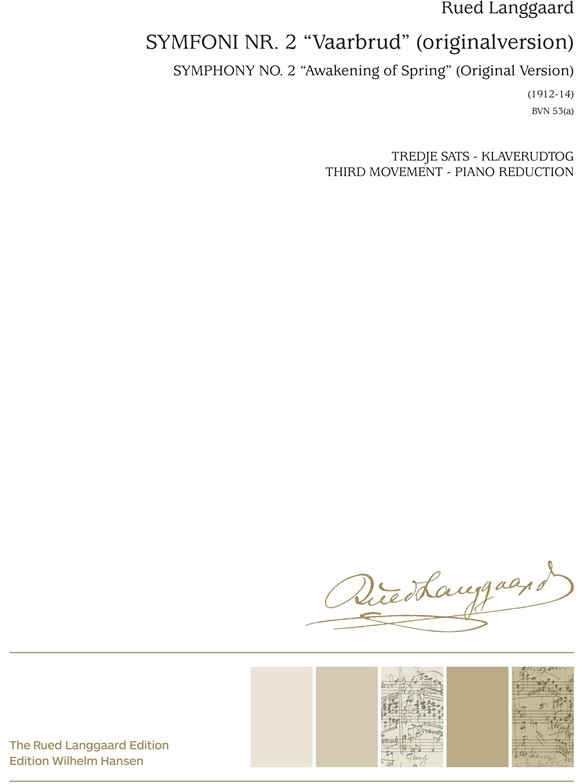 Rued Langgaard Symfoni Nr. 2 Opr. Version Vaarbrud Pf Red
