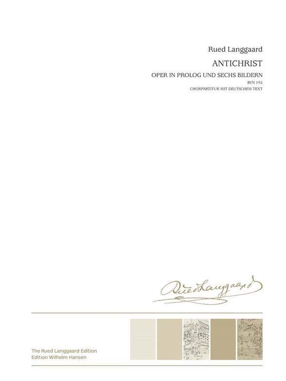 Rued Langgaard: Antikrist / Antichrist (German Chorus Score)