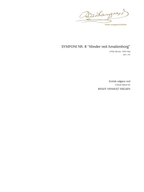 Rued Langgaard: Symfoni nr. 8 "Minder ved Amalienborg"