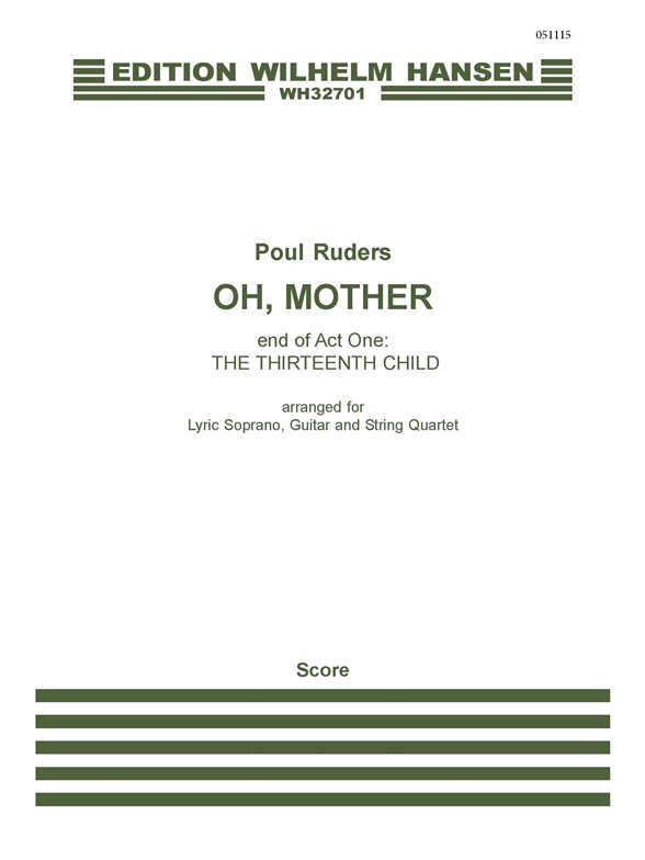 Poul Ruders: Oh, Mother - From 'The Thirteenth Child' (Score)