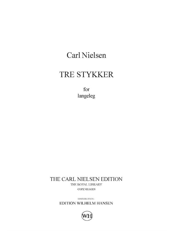 Carl Nielsen Tre Stykker For Langeleg