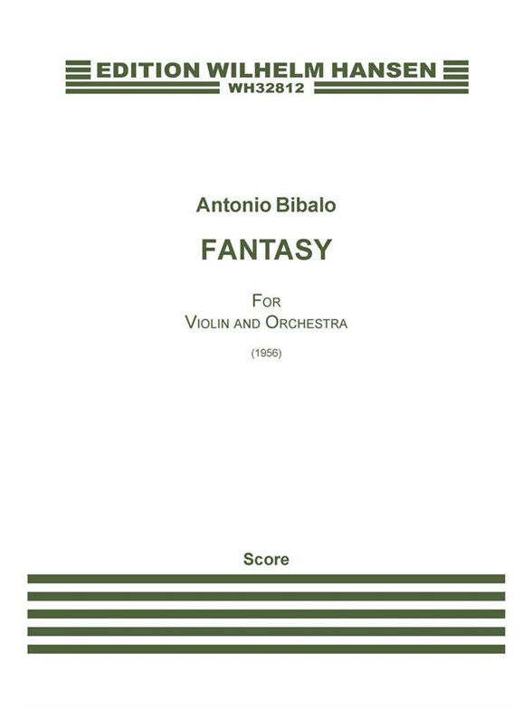 Antonio Bibalo: Fantasy For Violin And Orchestra (Score)
