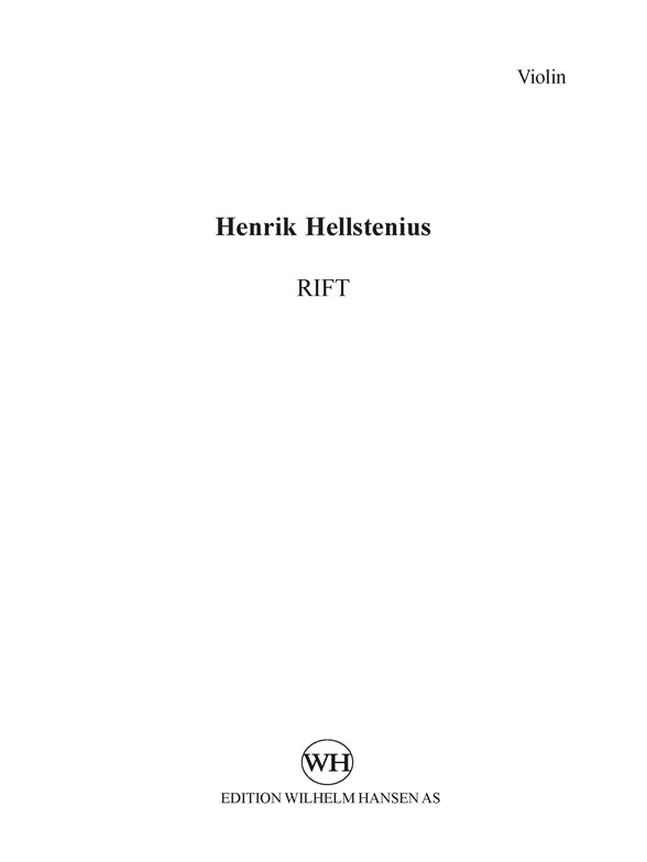Henrik Hellstenius: Rift (Parts)
