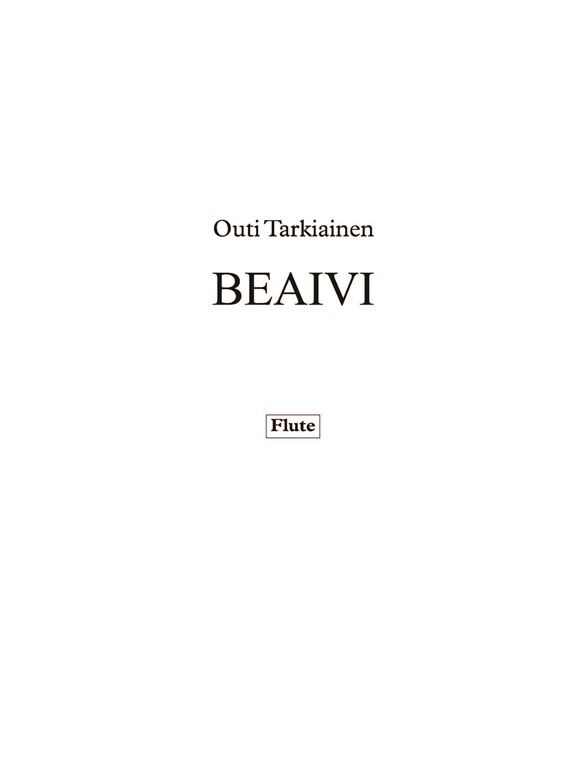 Outi Tarkiainen: Beaivi (Parts)