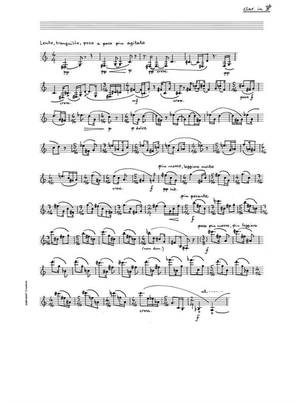 Karsten Fundal: Solo For Clarinet - Version in Bb