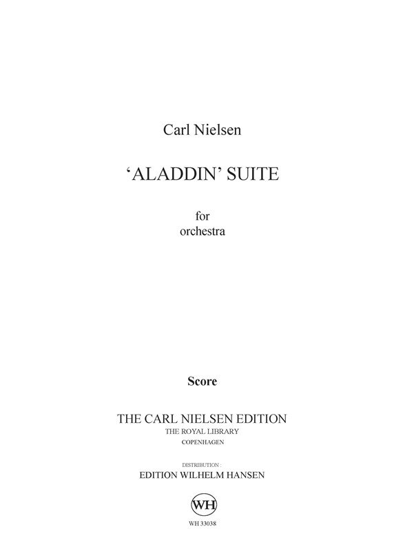 Carl Nielsen: 'Aladdin' Suite (Score)