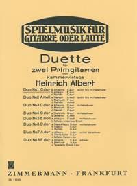 Acht Duette Fr 2 Primgitarren Nr. 1