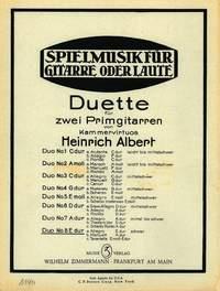 Acht Duette Fr 2 Primgitarren Nr. 8