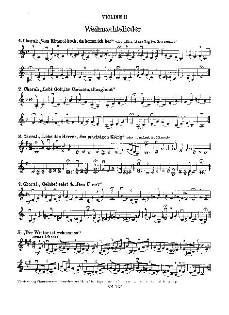 Frhliche Weihnachten Violine Ii