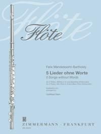 5 Lieder Ohne Worte Fr 4 Flten