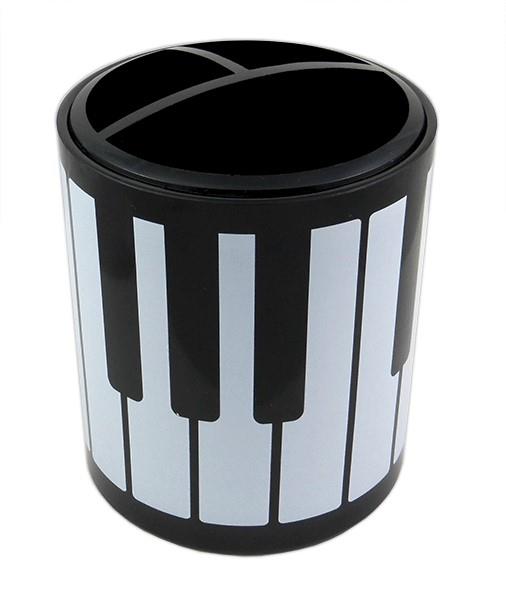 Keyboard Design Round Plastic Pen Holder