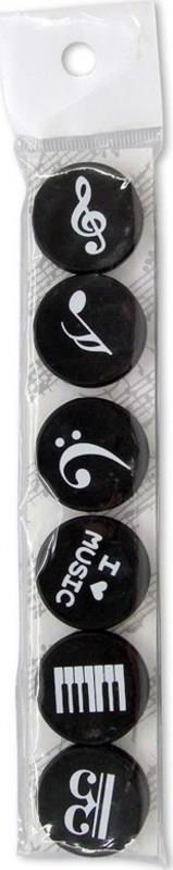 Music Notes Magnets - 6 Pack