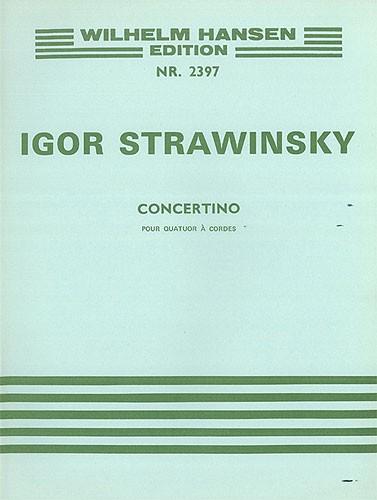 Igor Stravinsky: Concertino (1920) For String Quartet Arranged For Piano (Lourie)