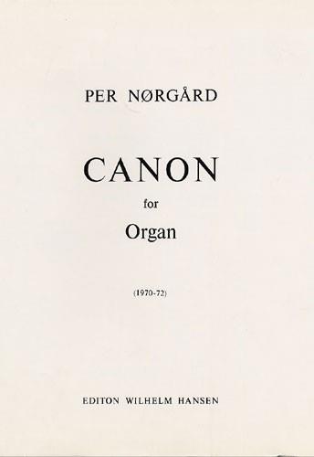 Per Nørgård: Canon For Organ