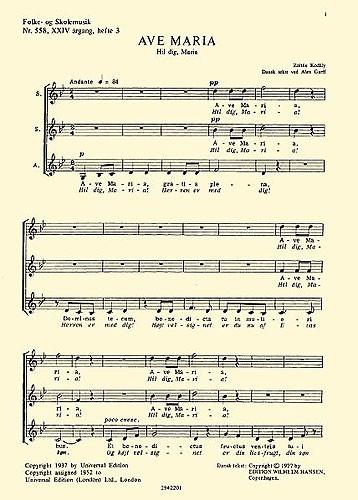 Zoltan Kodaly: Ave Maria