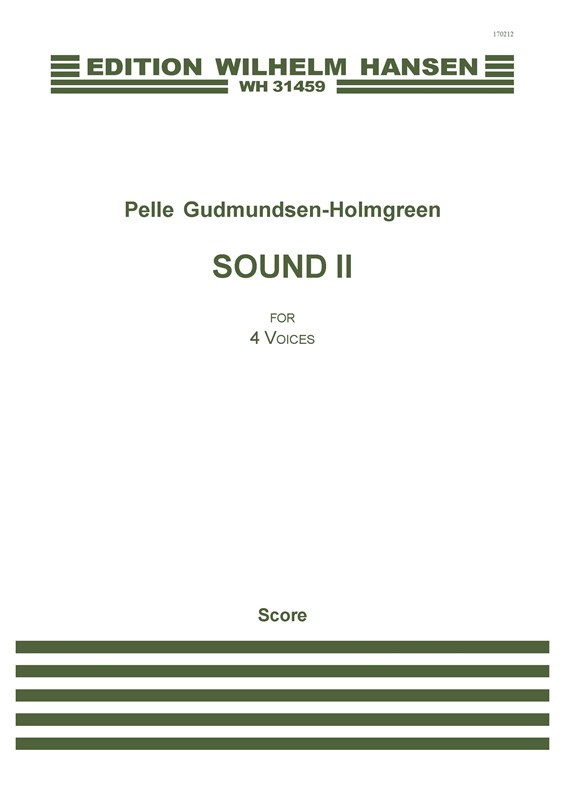 Pelle Gudmundsen-Holmgreen: Sound II (Vocal Score)