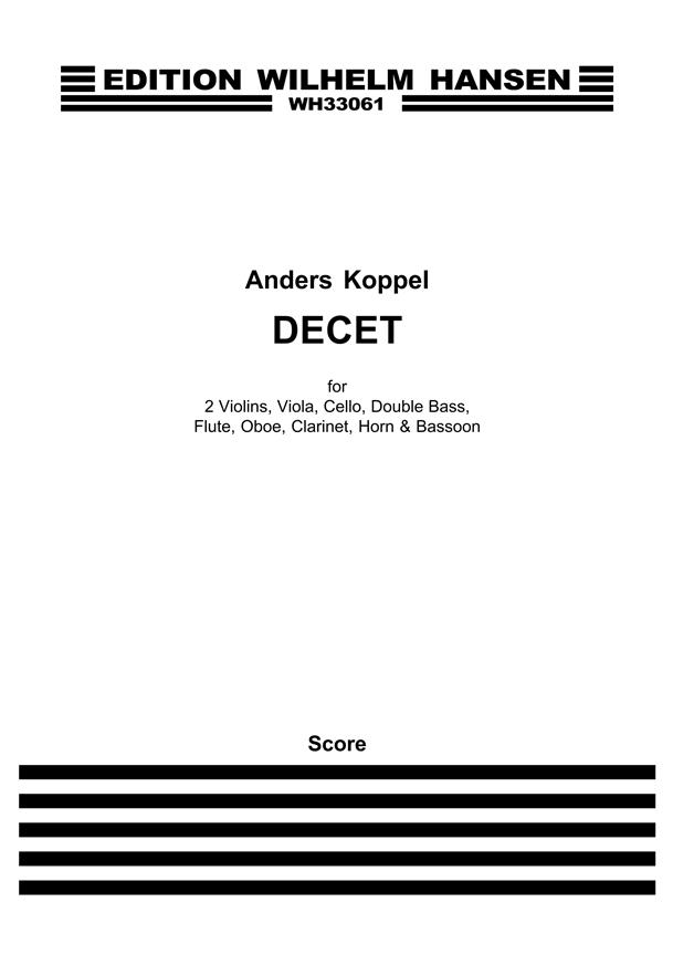 Anders Koppel: Decet (Score)