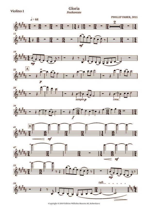Gloria : Parts