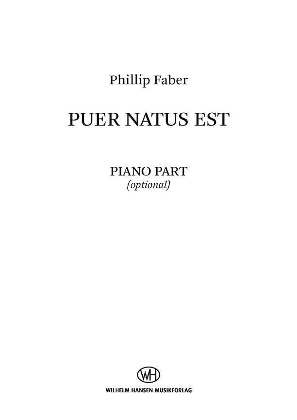 Puer natus est : SATB Version - Piano Part