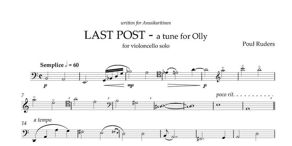 Last Post - A Tune For Olly