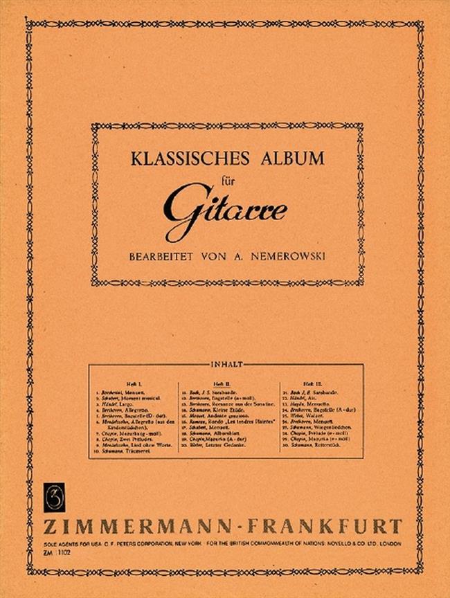 Klassisches Album Heft 2 Fr Gitarre