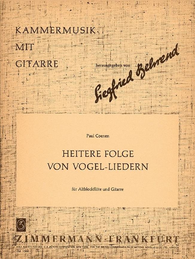 Heitere Folge Von Vogel-liedern Fr A