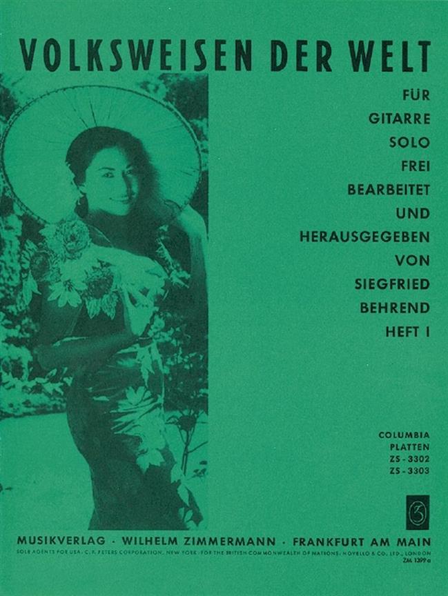 Volksweisen Der Welt Heft 1 Fr Gitar