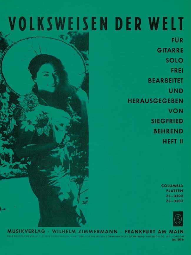 Volksweisen Der Welt Heft 2 Fr Gitar
