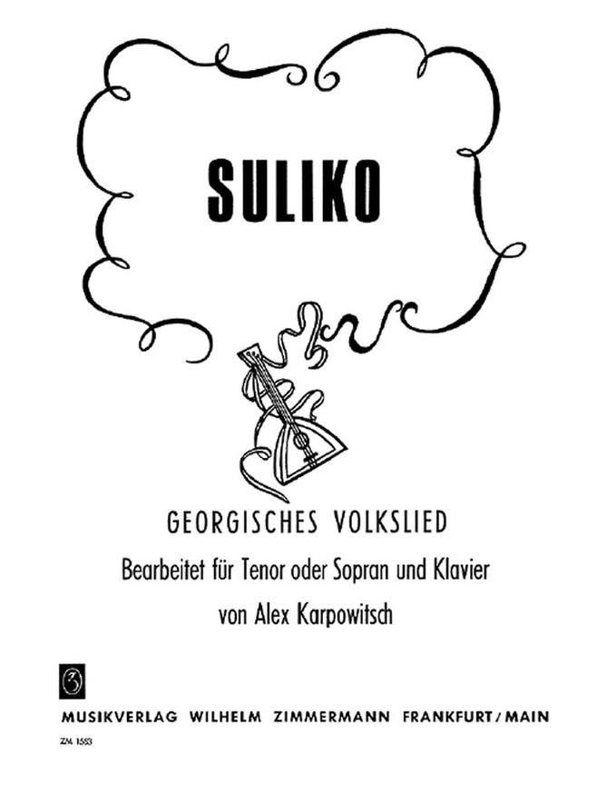 Suliko Fr Gesang Und Klavier