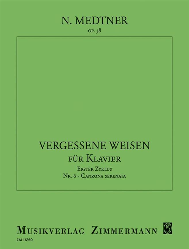 Medtner: Canzone Serenata Op 38/6