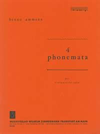 Vier Phonemata Fr Violoncello Solo