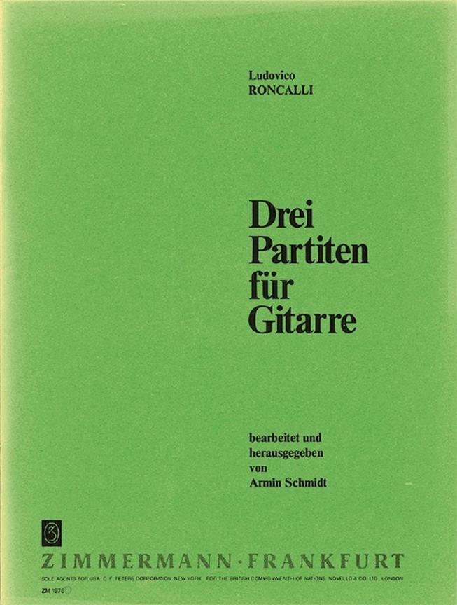 Ludovico Roncalli: Drei Partiten Fur Gitarre