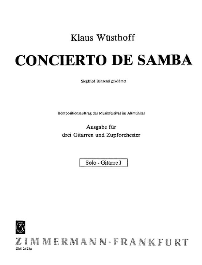 Concierto De Samba Fr 3 Gitarren Und