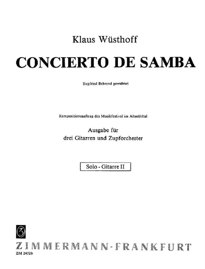Concierto De Samba Fr 3 Gitarren Und