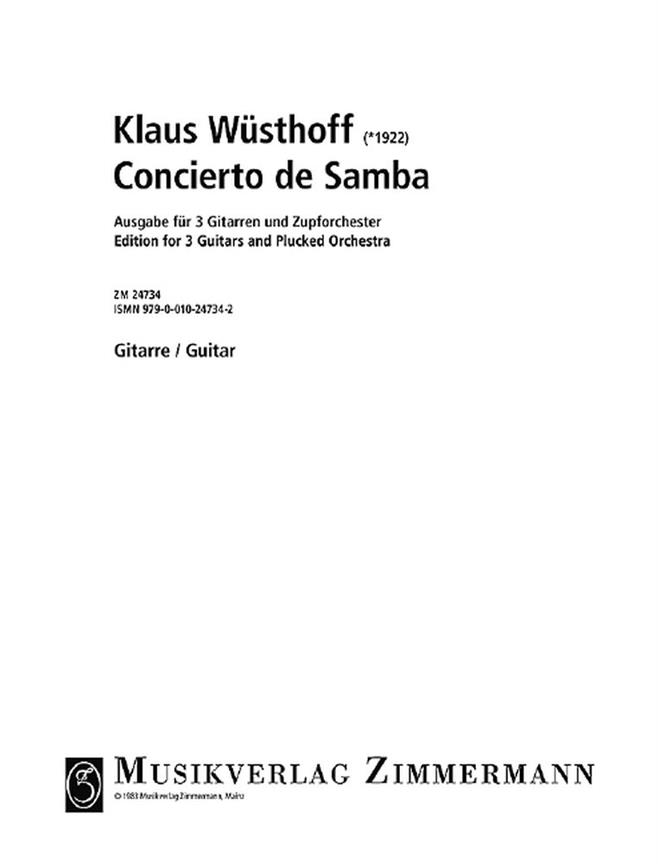 Concierto De Samba Fr 3 Gitarren Und