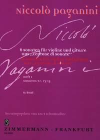 Niccolo Paganini: Centone Di Sonate Volume 1 (Violin/Guitar)
