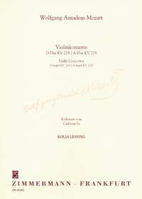 Mozart: Cadenzas For Concertos K 218 + K 219