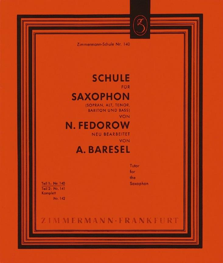 Schule Fr Saxophon D.E. (Neubearbeit