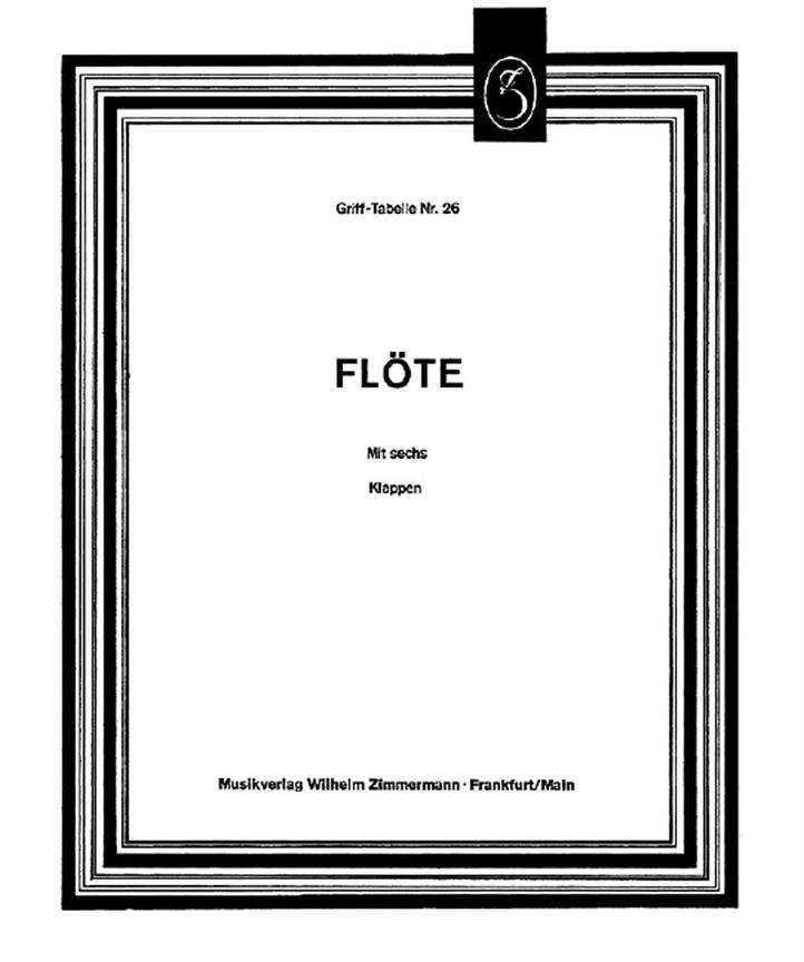 Grifftabelle Fr Flte (6 Klappen)
