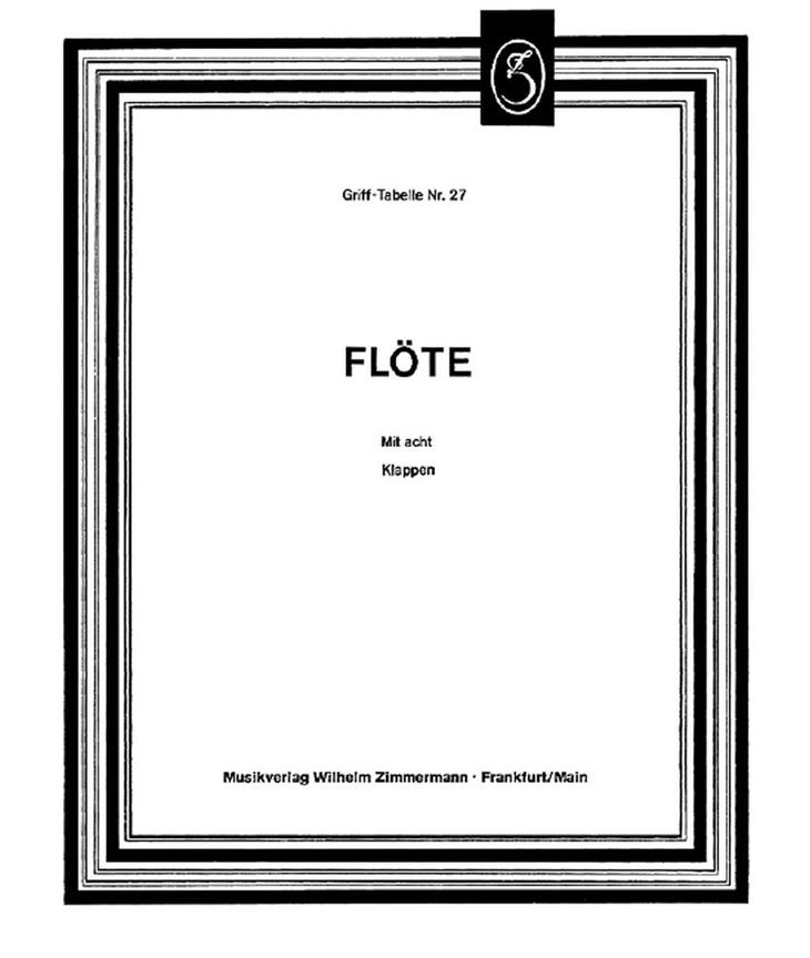 Grifftabelle Fr Flte (8 Klappen)