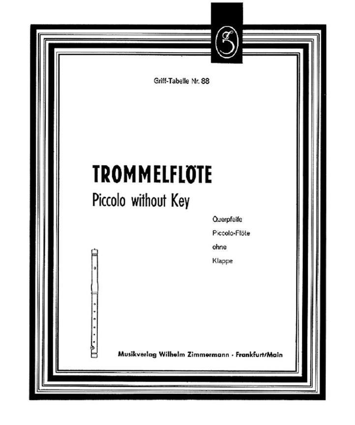 Grifftabelle Fr Trommelflte
