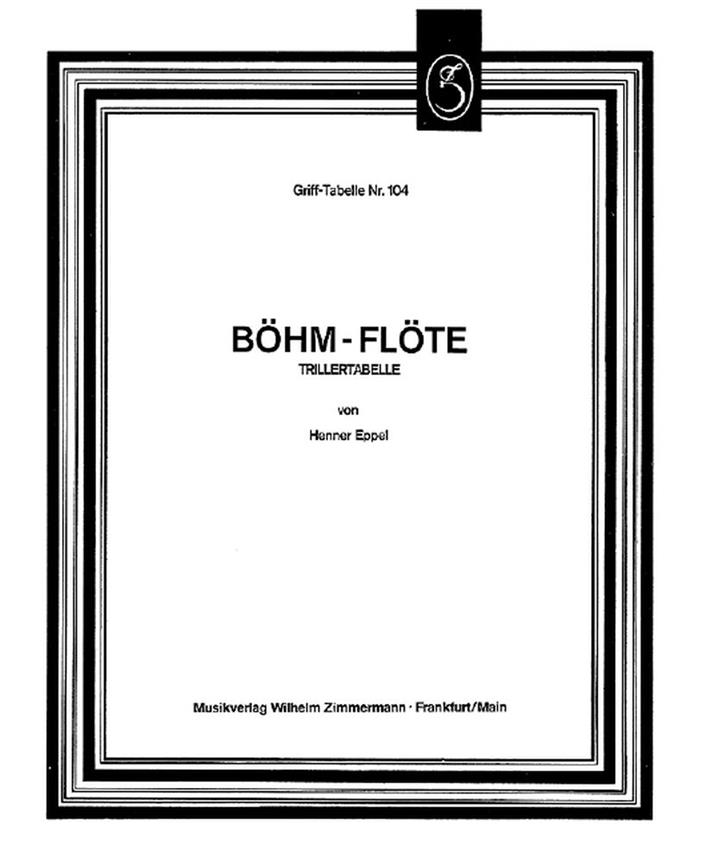 Trillertabelle Fr Bhmflte