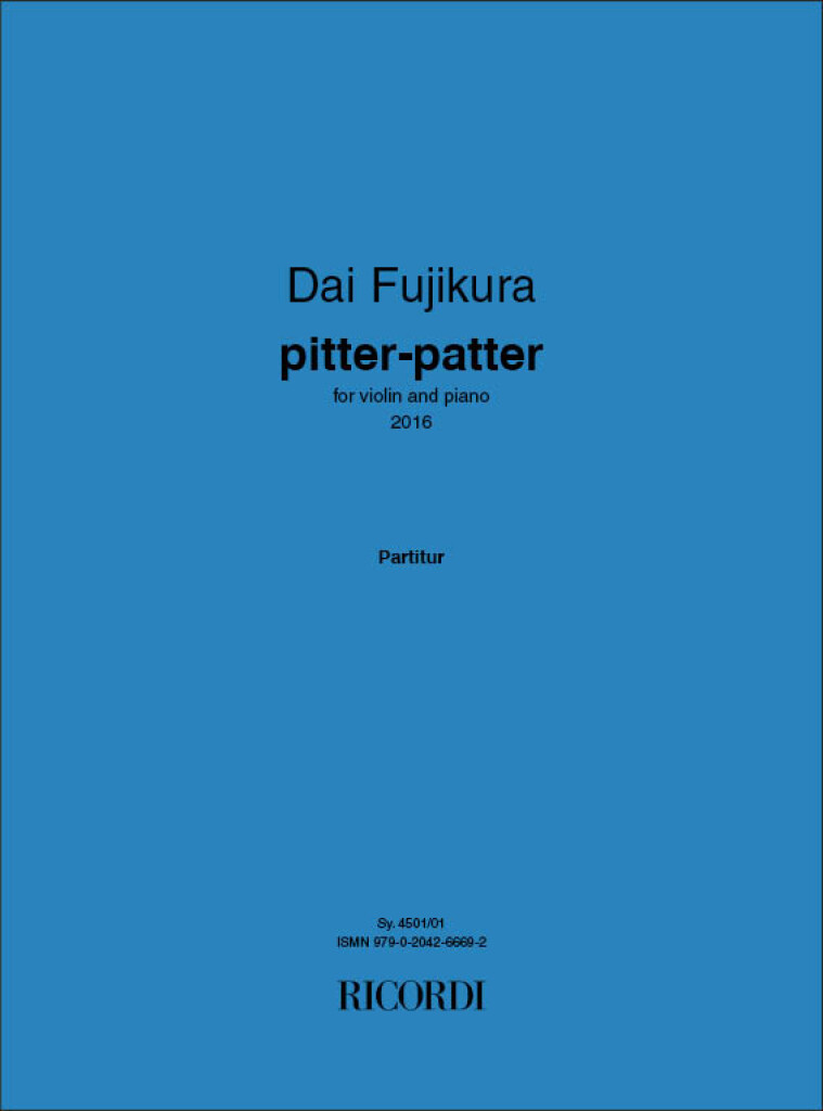 pitter-patter : for violin and piano