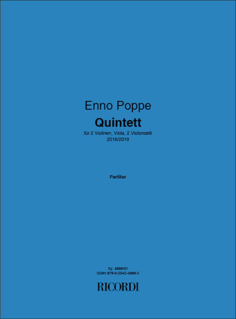 Quintett : für 2 Violinen, Viola, 2 Violoncelli